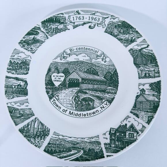 Kettlesprings Town of Middletown New York Bi Centennial 1763-1963 Green Collect - Picture 10 of 12